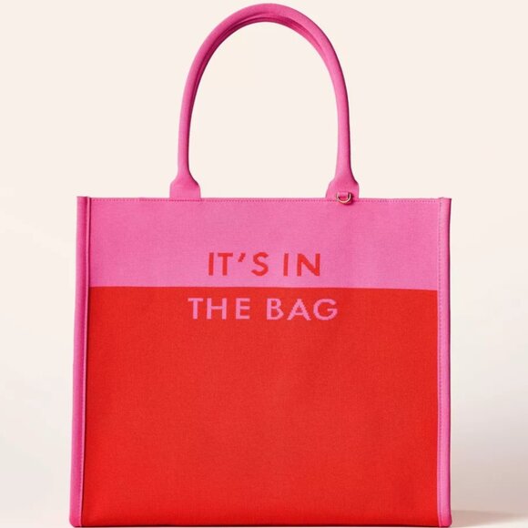 Colorblock Knit Tote Bag - kate spade new york x Target Pink/Red - Picture 1 of 5